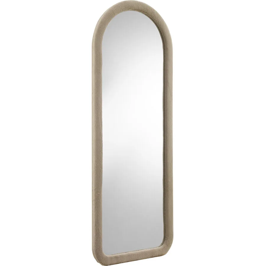 Spiegel Foliano Champagner Spiegelglas/Kunstfell (100% Polyester) B 60 H 160 cm
