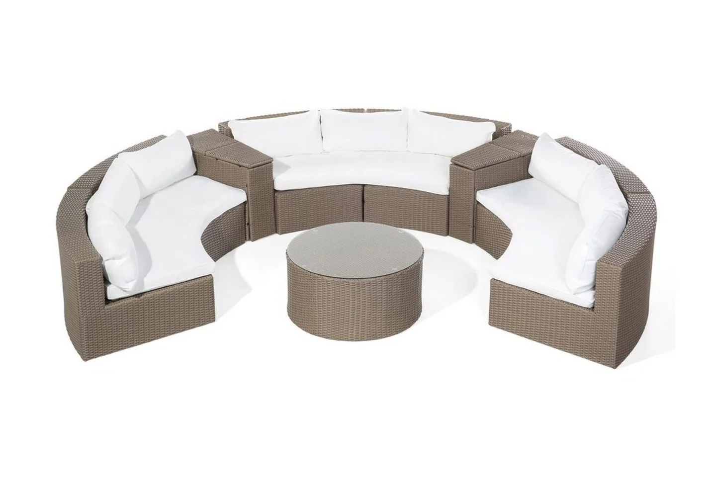 Severo Loungegrupp Utomhus Rund - Brun