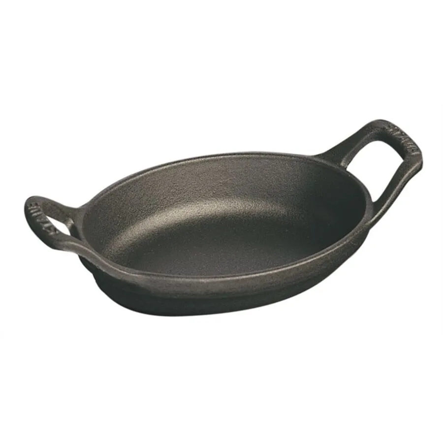 Auflaufform STAUB schwarz Gusseisen B 21 T 13 cm