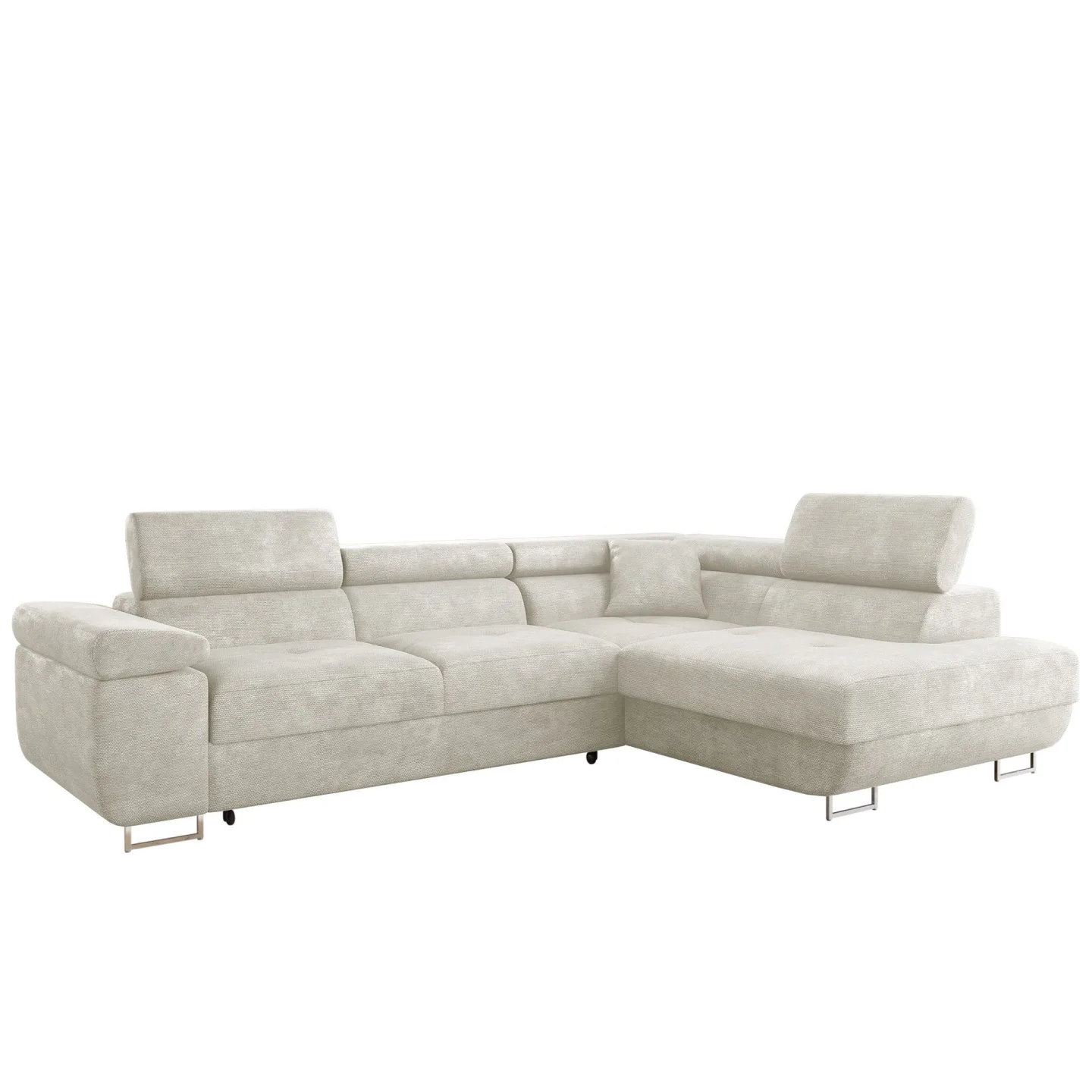 Gabina 4-sits Bäddsoffa med schäslong - beige