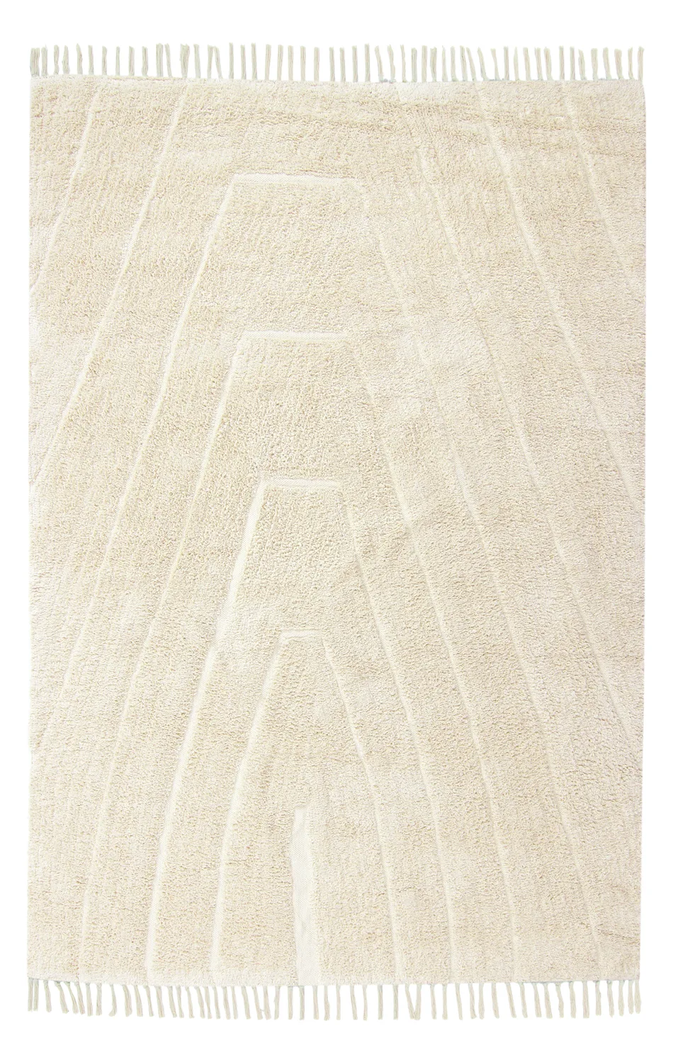 Ryetepper - Sivia Natural Cotton Shaggy (off-white) (Størrelse: 80 x 150 cm)