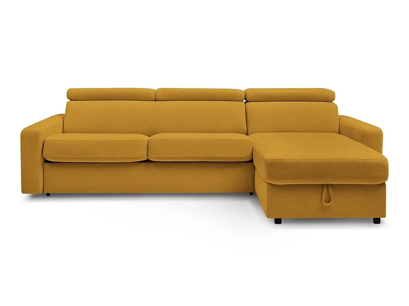 Ecksofa BOBOCHIC MONACO Stoff gelb