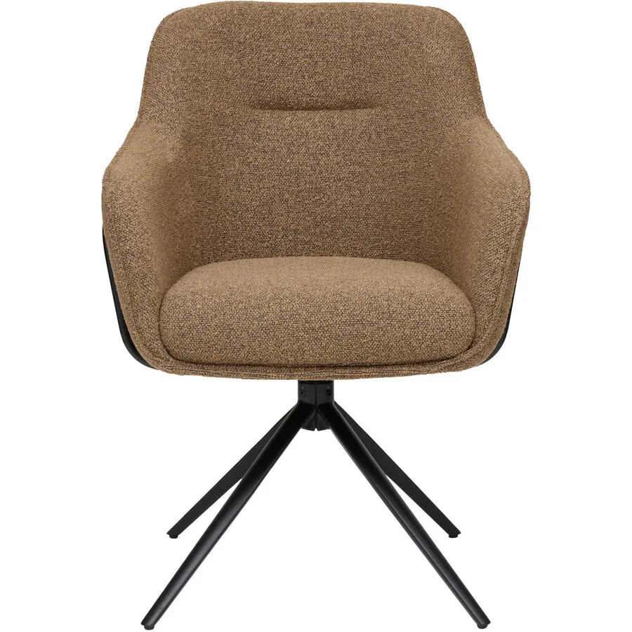 Armlehnstuhl Yuma braun Polyester