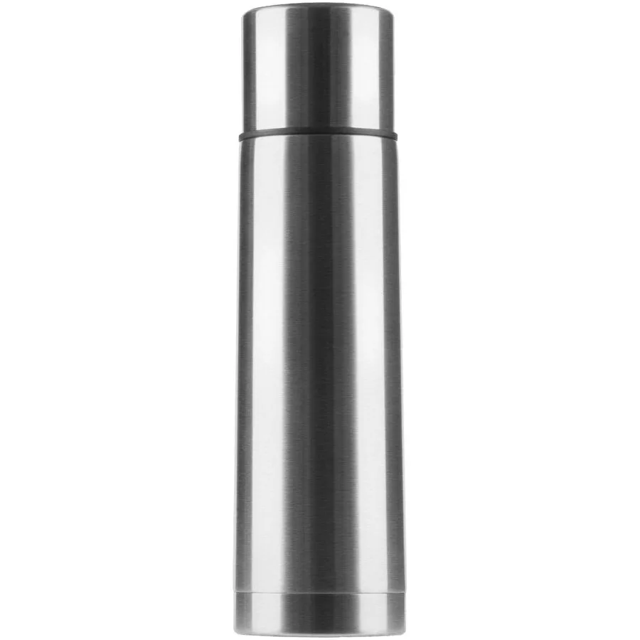Thermosflasche Sport Grau Edelstahl