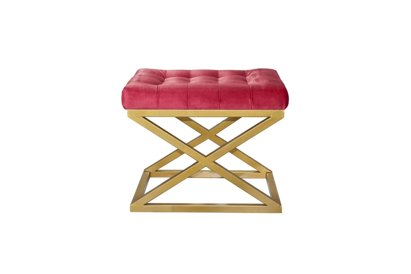 Gillie Sittpuff 40 cm - Guld/Röd