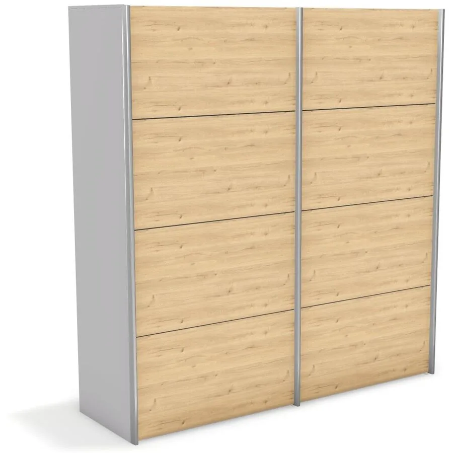 Kleiderschrank Window weiss Holzwerkstoff B 197 cm - Möbel Konfigurator: Traummöbel individuell zusammenstellen