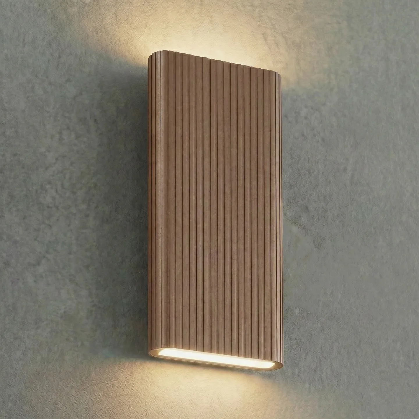 Raija LED-Außenwandlampe, dunkelbraun, 40 cm, CCT - Lucande - Modern - Aluminium - Eckig