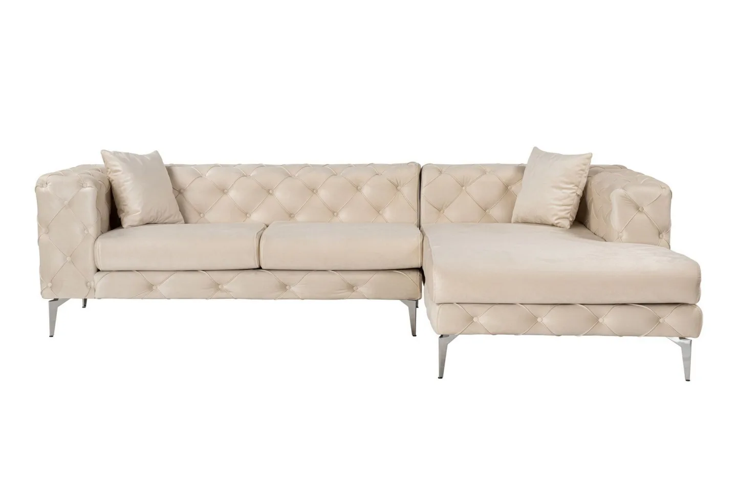 Beachport 3-sits Soffa med Divan Höger - Beige