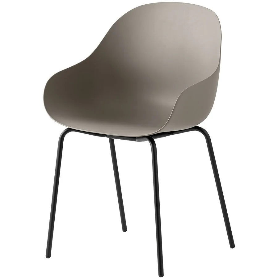 CONNUBIA Schalenstuhl 2er-Set Academy schlamm Metall B 50 cm