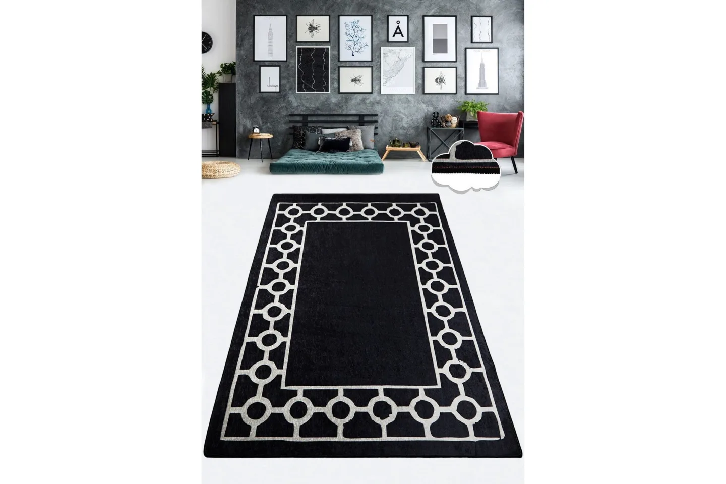 Chilai Matta 80x200 cm - Svart