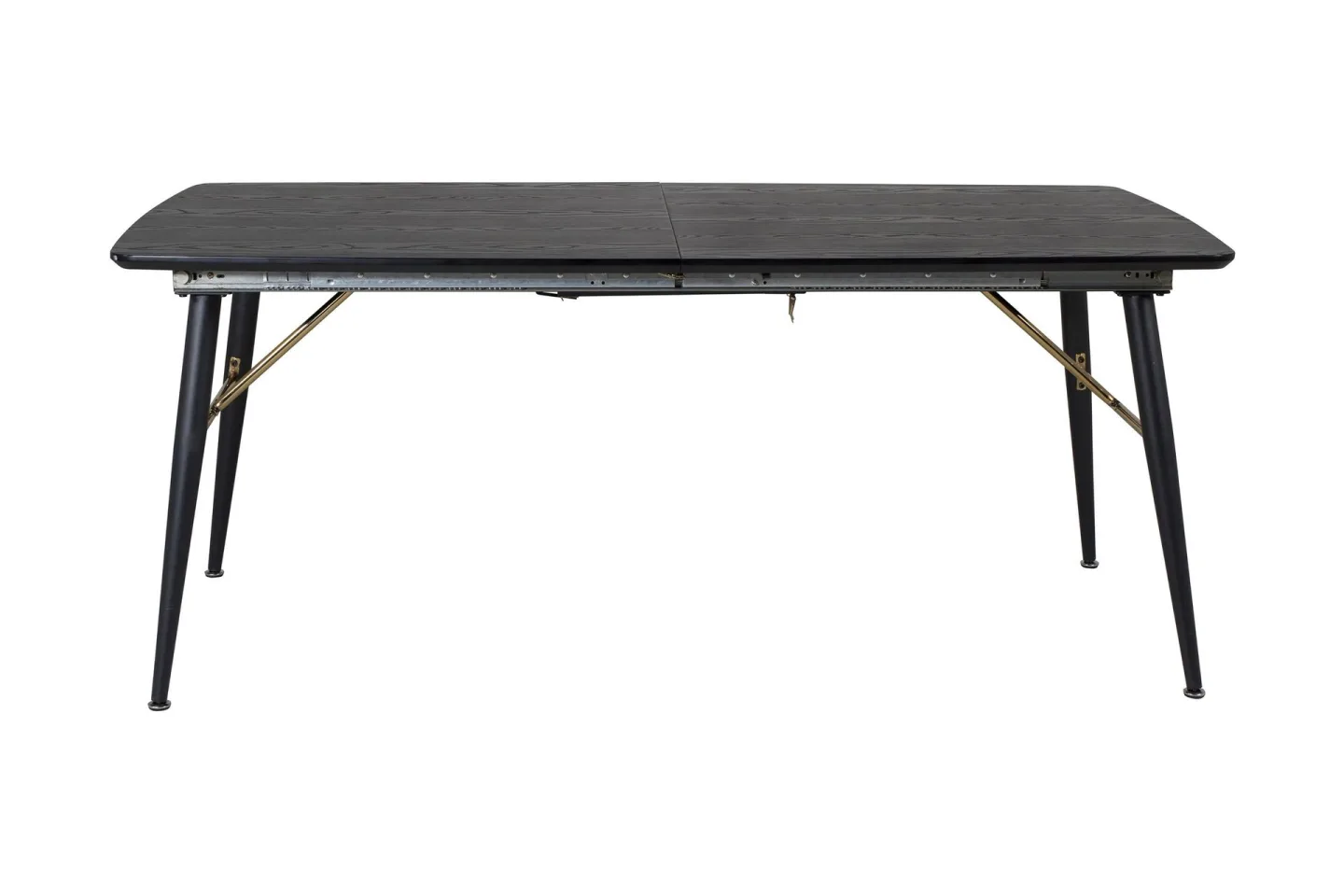 Gold Matbord 180 cm Förlängningsbart - Svart
