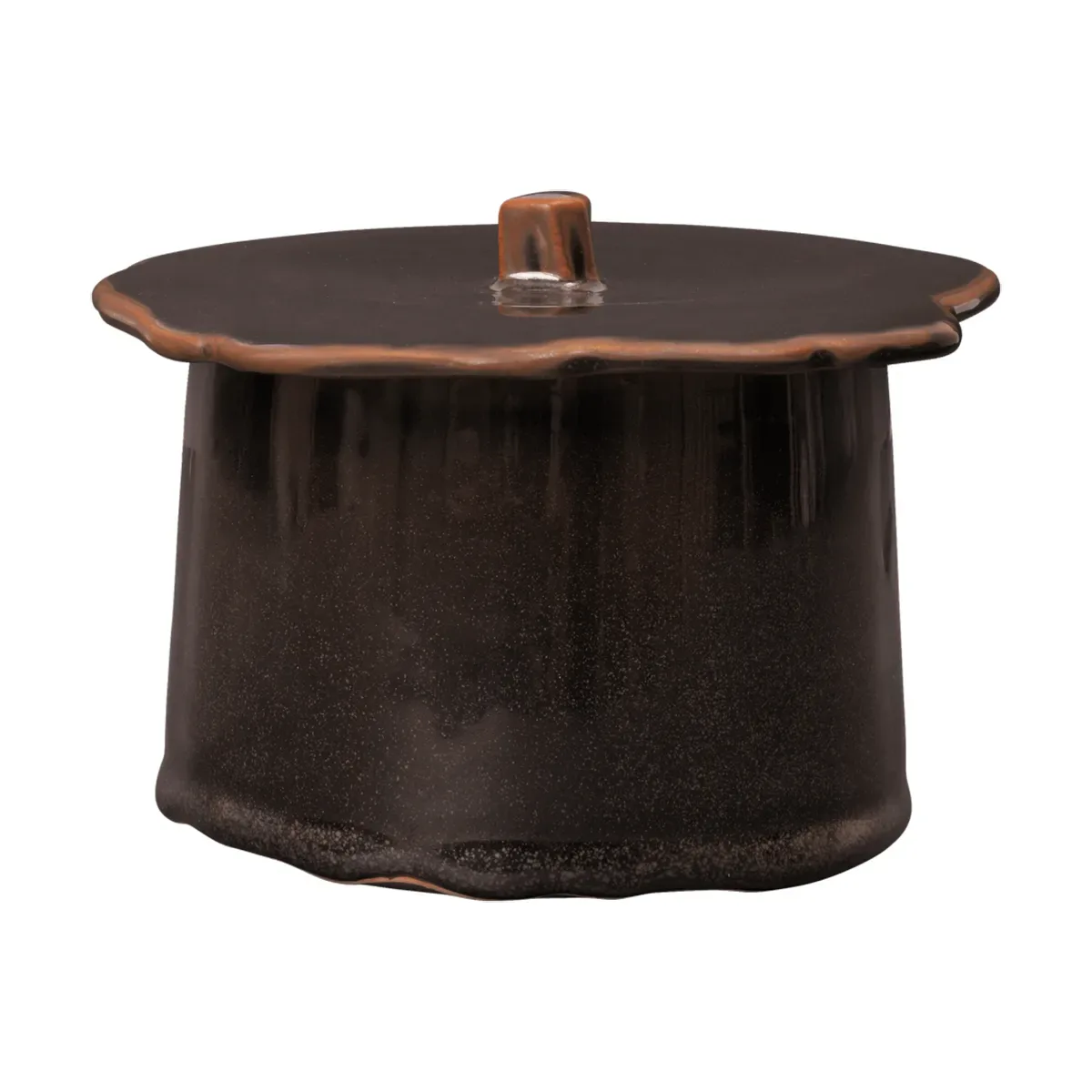 Ferm Living Marnen Vorratsdose mit Deckel Carob brown, Ø11x9 cm
