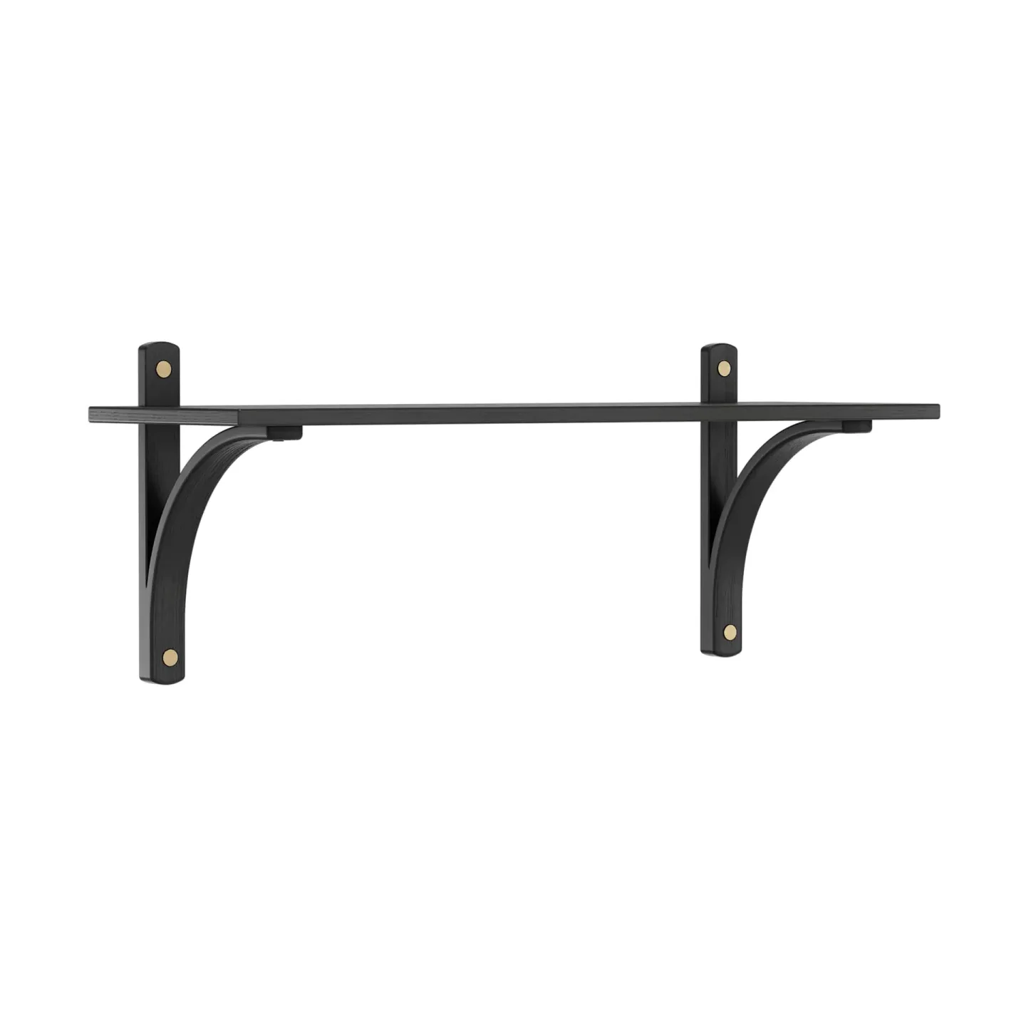 Swedese Levi hylla 1 hyllplan Svartlaserad ask-mässing, 90 cm