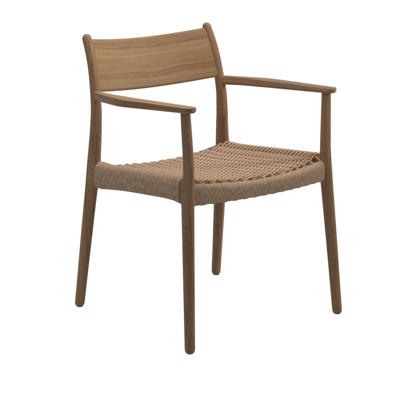 Gloster - Lima Dining Chair with Arms - Matstolar utomhus - Henrik Pedersen - Träfärgad - Trä