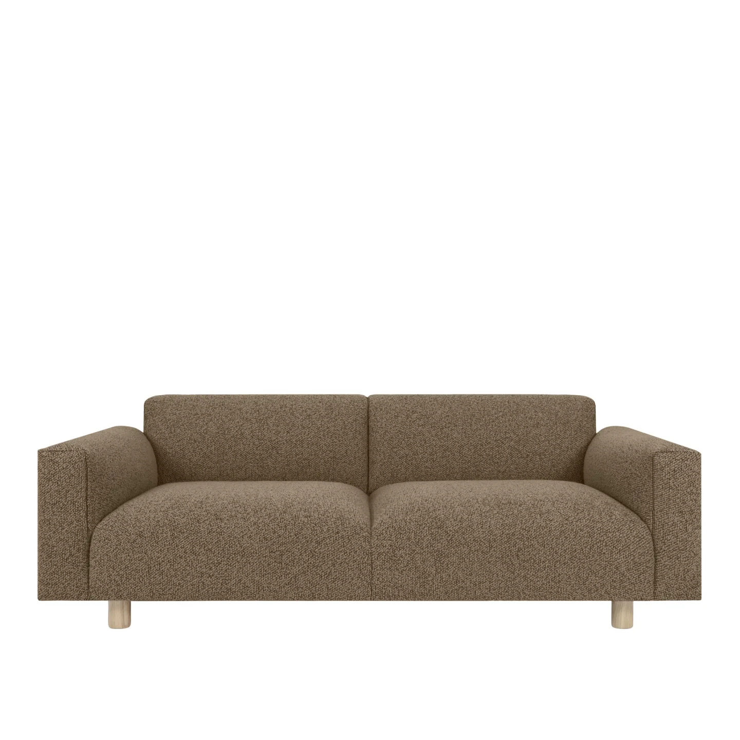 HEM - Koti 2-seater Sofa - Sawdust - Soffor - Form Us With Love,Sabine Marcelis - Brun - Trä/Syntetiskt/Skum/Ull