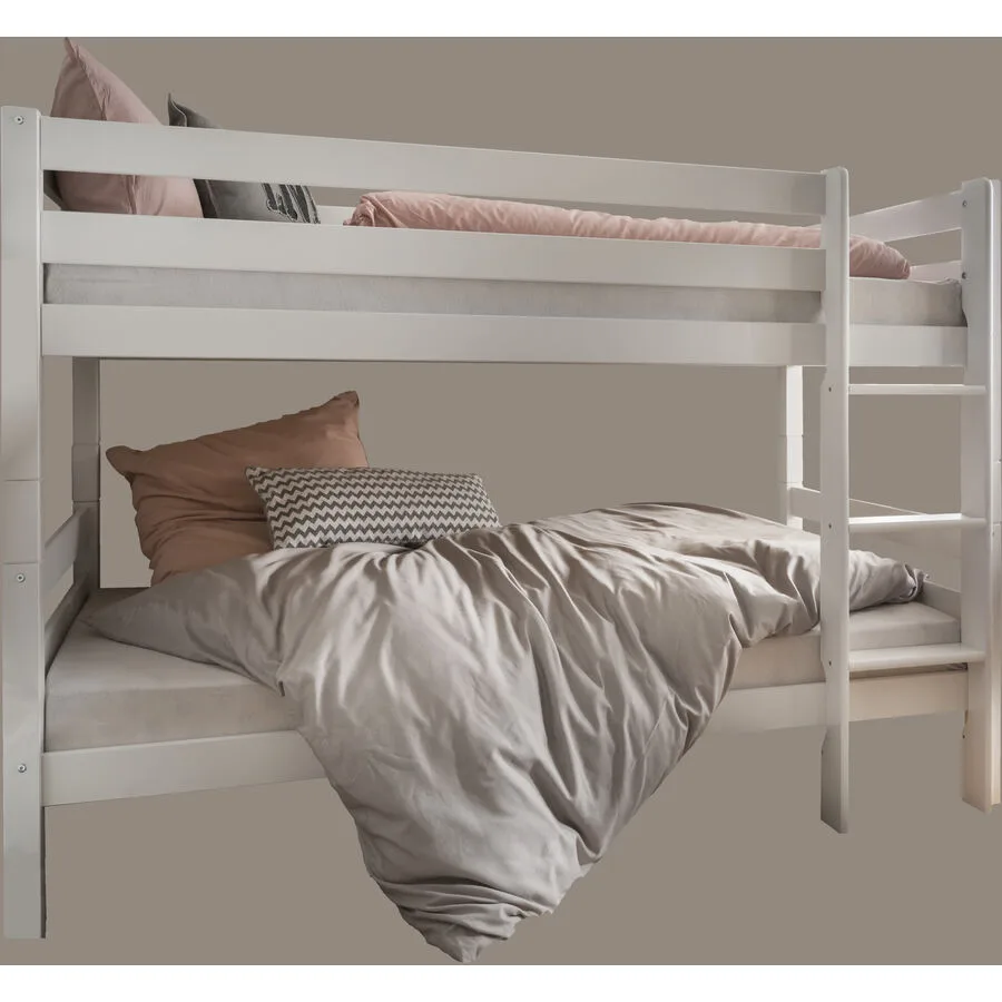 Hochbett Mack weiss Buche 90 x 200 cm