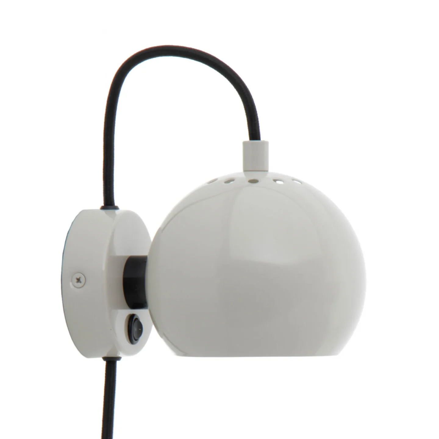 Frandsen Ball Magnet Wandleuchte10x12 cm Glossy pale grey