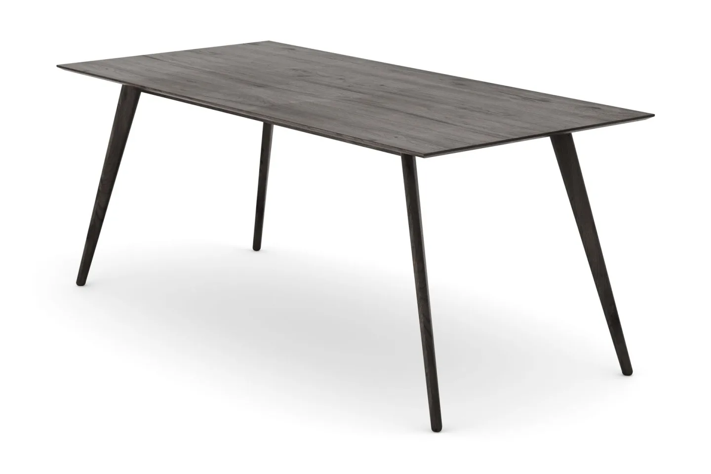 Tyrö Rektangulär Matbord & köksbord 190 cm x 90 cm Askträ - Rökt ek