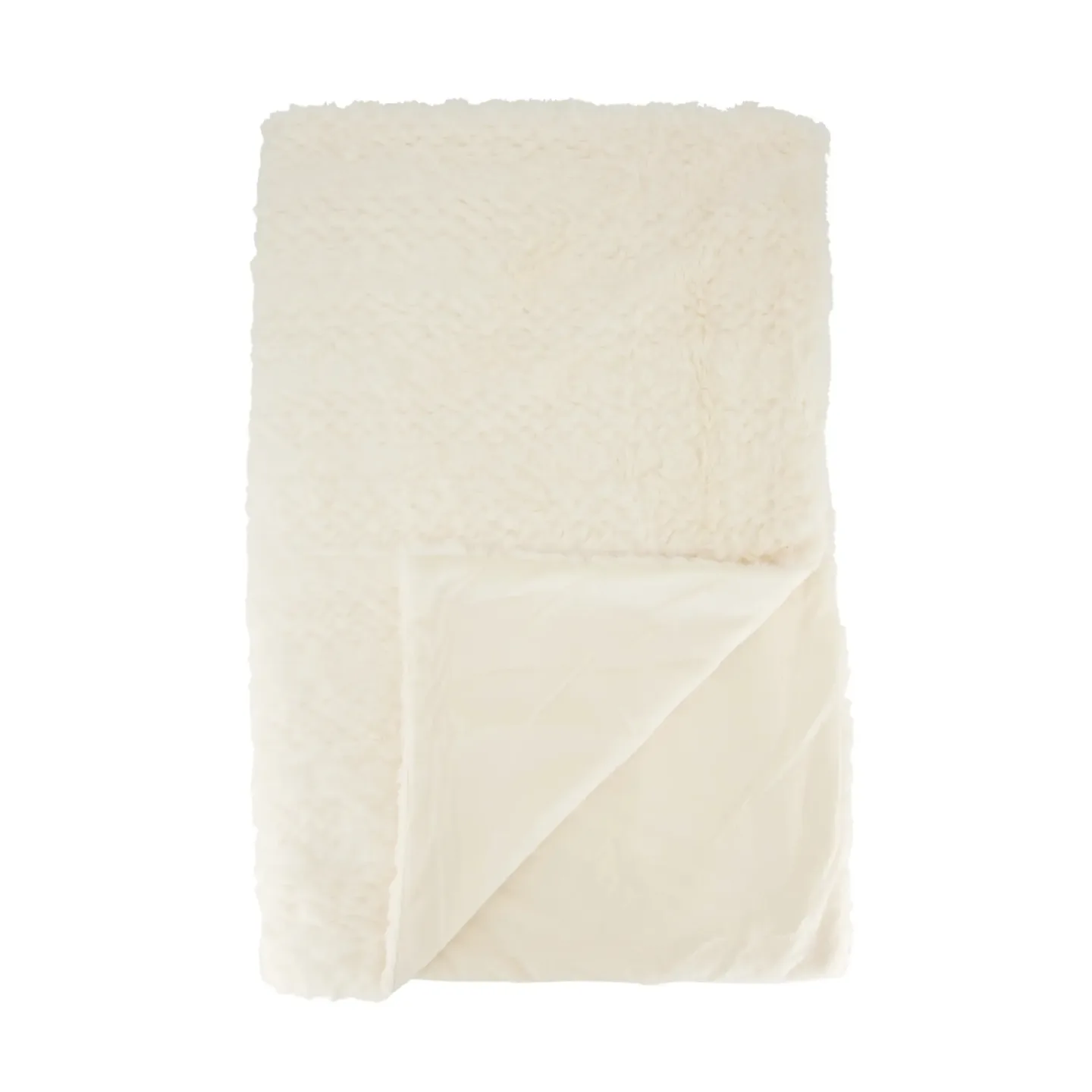 Decofinder Plaid Waben, Creme | Schubiger Möbel