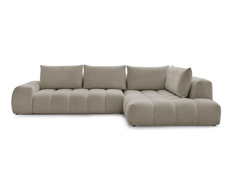 Ecksofa BOBOCHIC EVEREST Stoff chiniert taupe