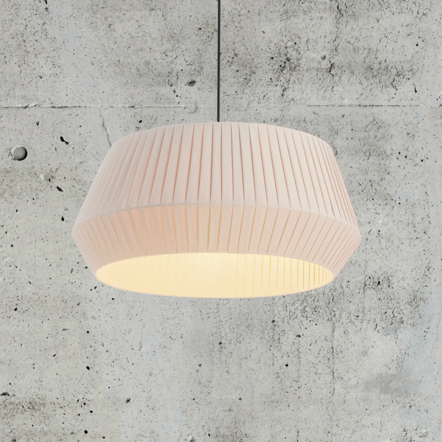 Dicte 53 Pendel Beige - Nordlux - Stue - Skandinavisk - Stoff / Tekstil - Med en lyskilde