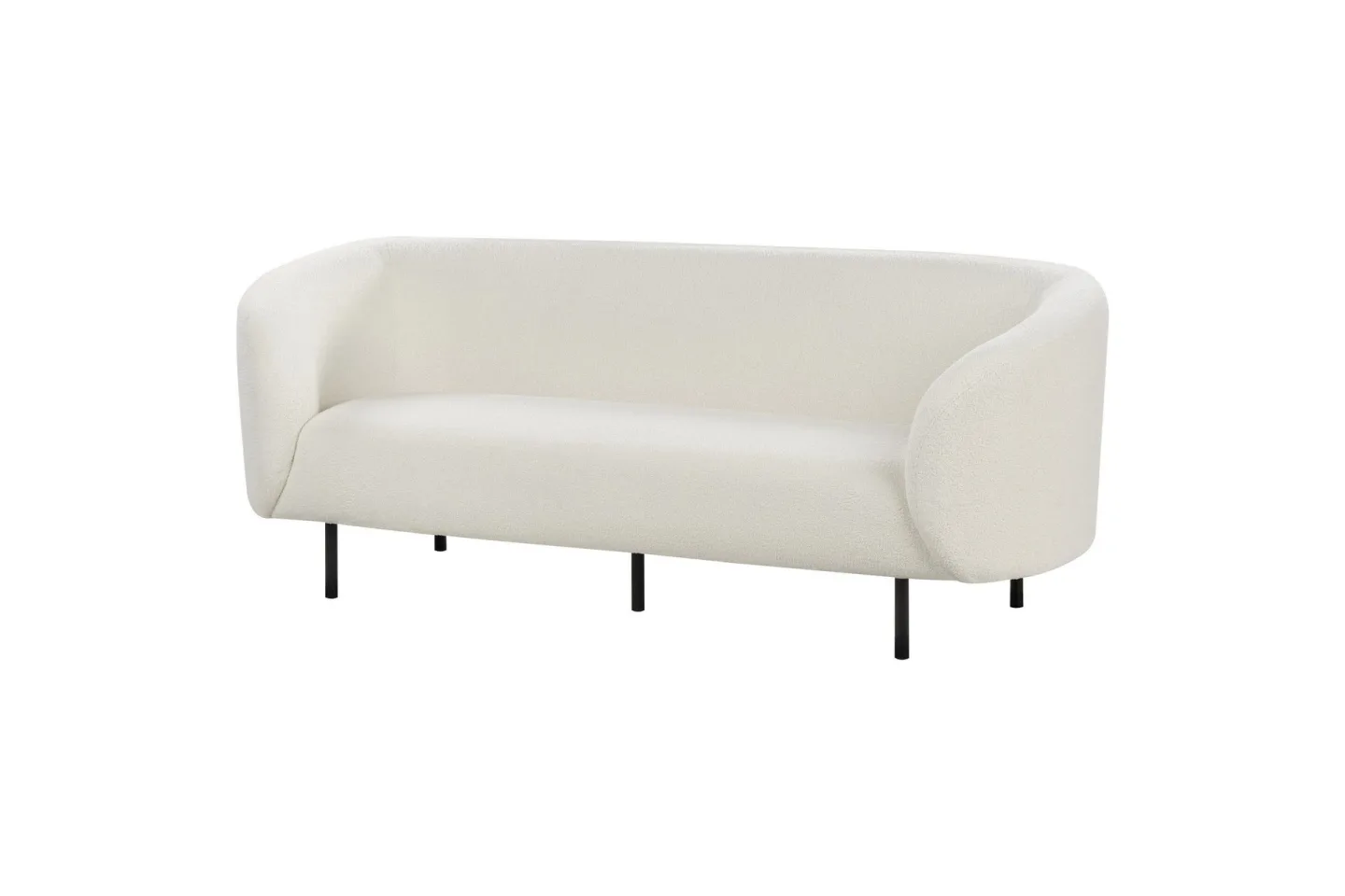 Tuka Soffa 3-sits - Svart/Vit