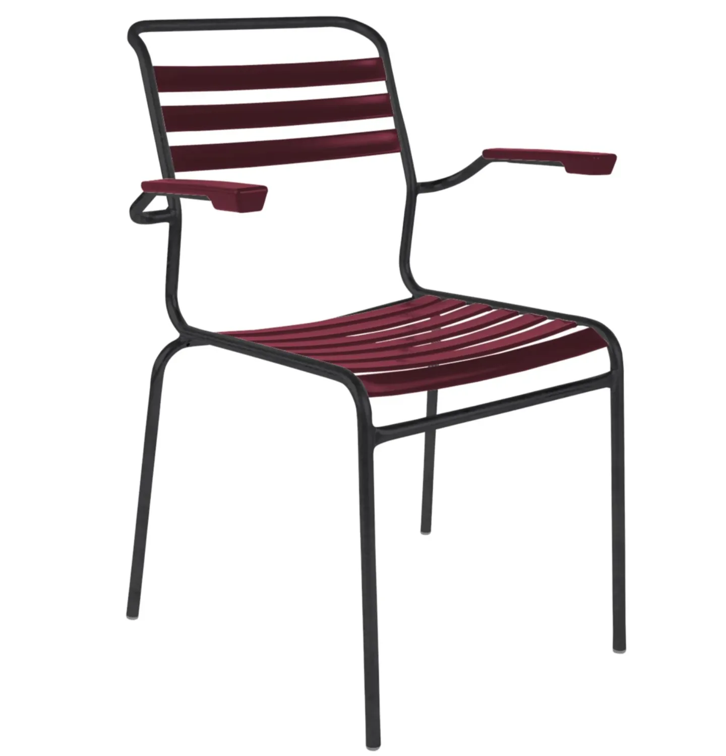 Schaffner Lättli-Stuhl Säntis mit Armlehnen Rot | Schubiger Möbel