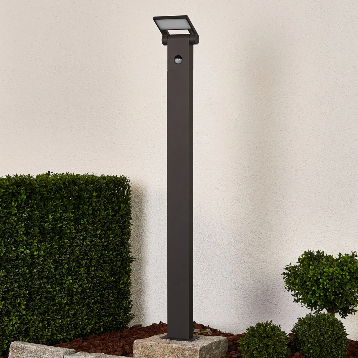 Marius LED Garten Leuchte H100 w/Sensor Graphite - Lucande - Modern - Metall - Einflammig