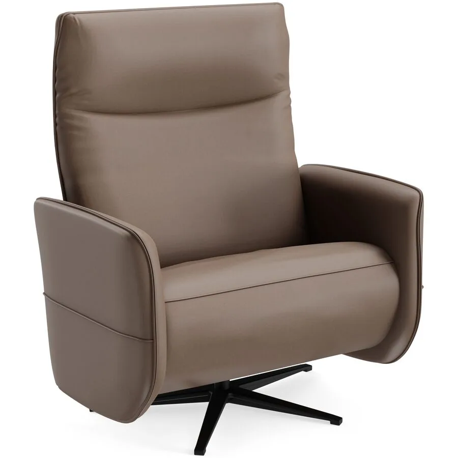 Relaxsessel Lidja lehmbraun Leder T 170 B 104 H 112 cm - Möbel Konfigurator: Traummöbel individuell zusammenstellen
