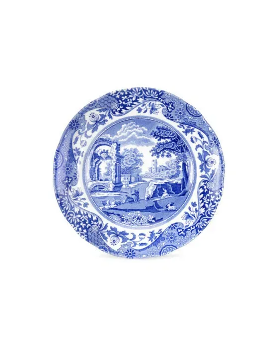 Blue Italian Side Plate Blue/White