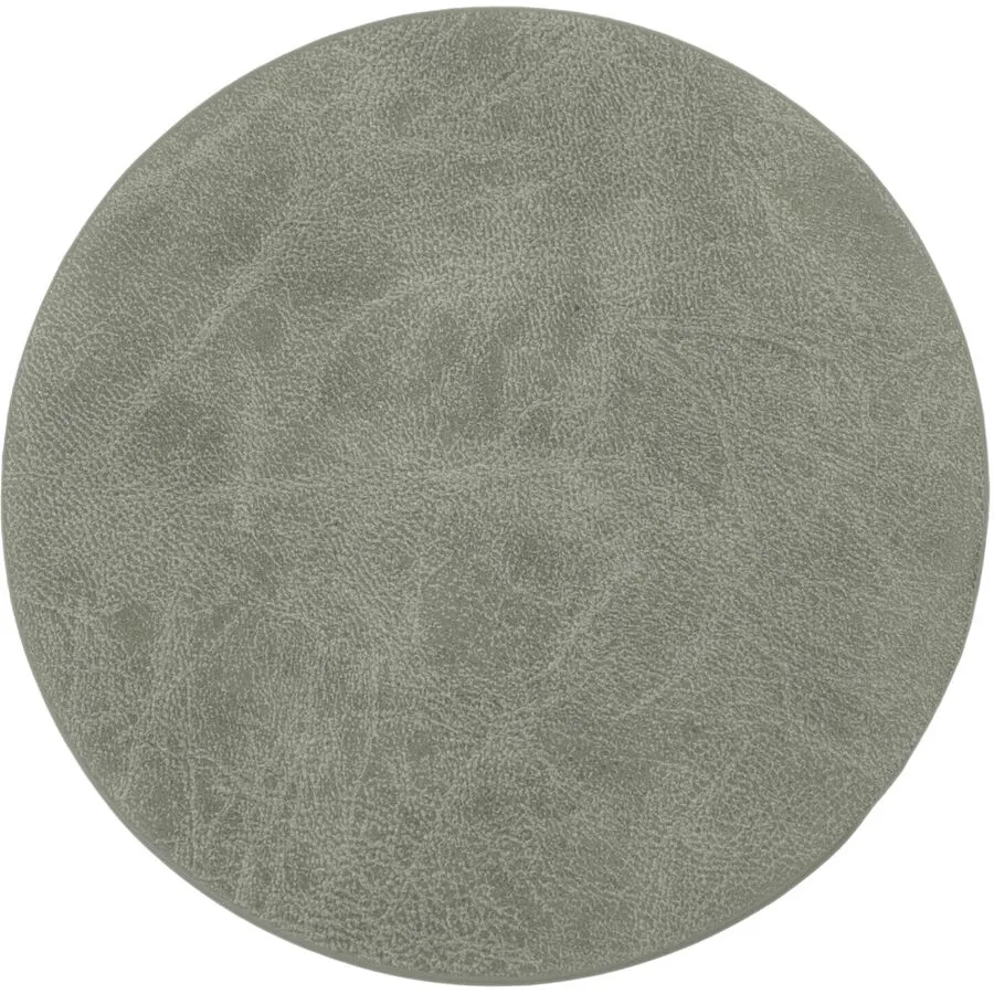 ZICZAC Untersetzer Truman Grau Kunstleder 9.5 cm