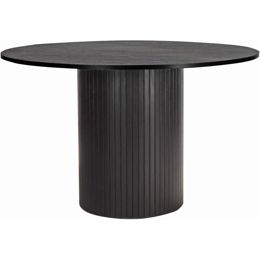 Esstisch rund Orlen schwarz Melamin B 120 T 120 cm