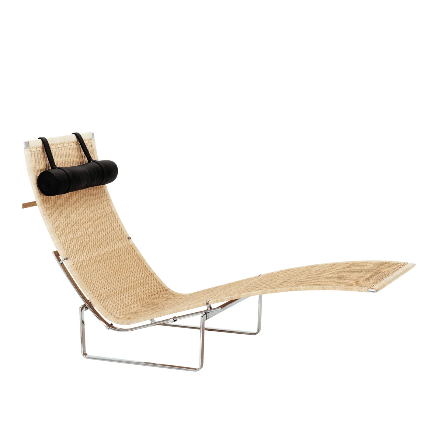 Fritz Hansen - PK24, Läder, Aura Black - Fåtöljer - Poul Kjærholm - Svart - Läder/Metall