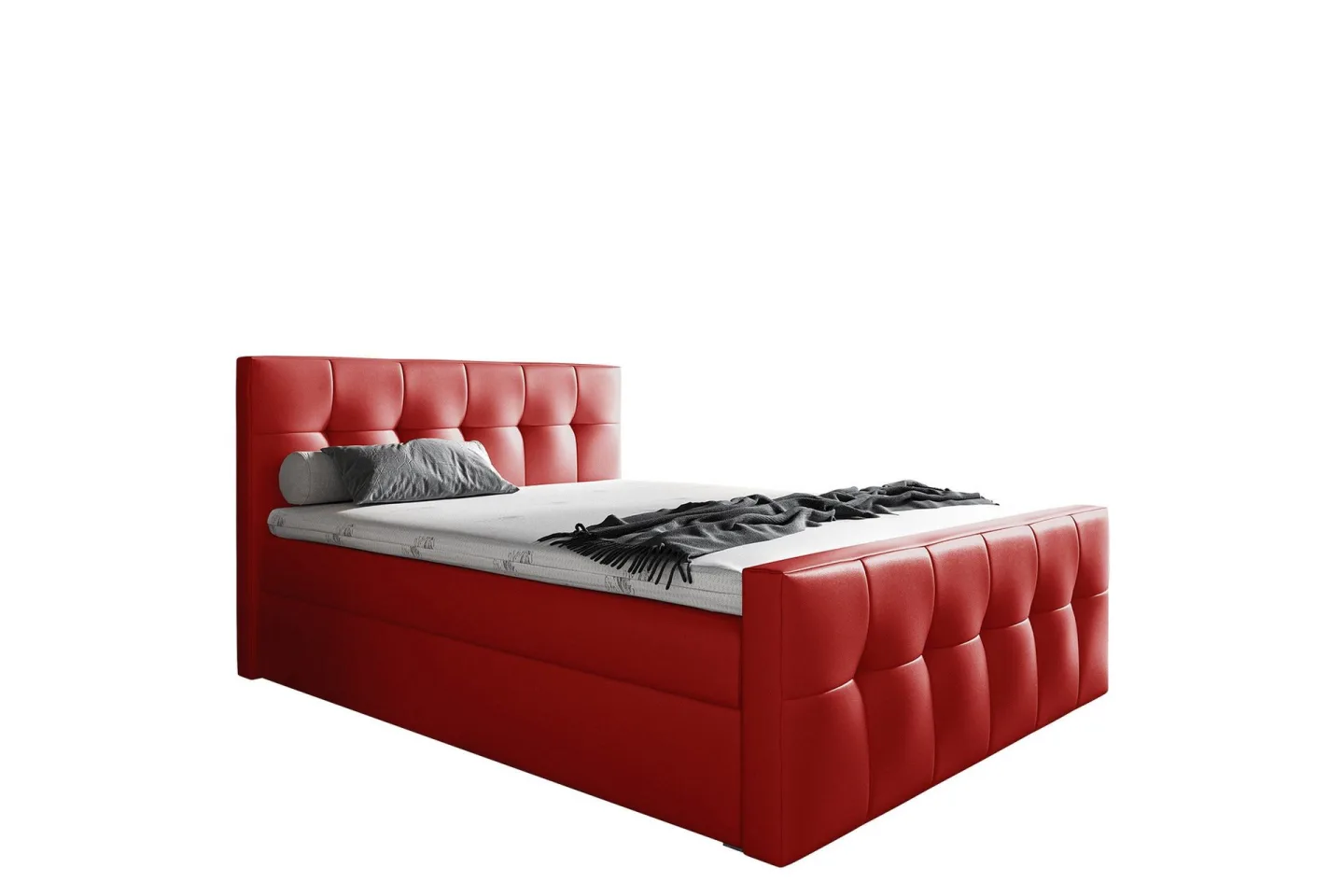 Doncaster Sängpaket Kontinentalsäng 200x200 cm - Röd