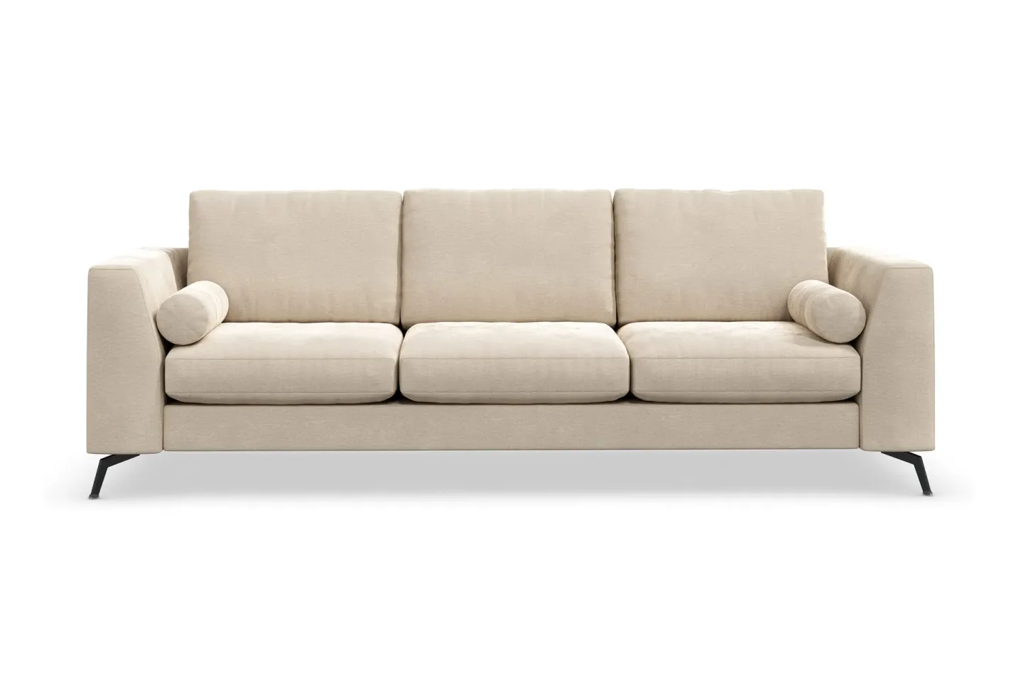 Ocean Lyx 3-sits Sammetssoffa - Beige