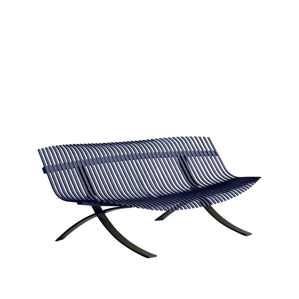 Fermob Charivari bänk Deep blue (blå)