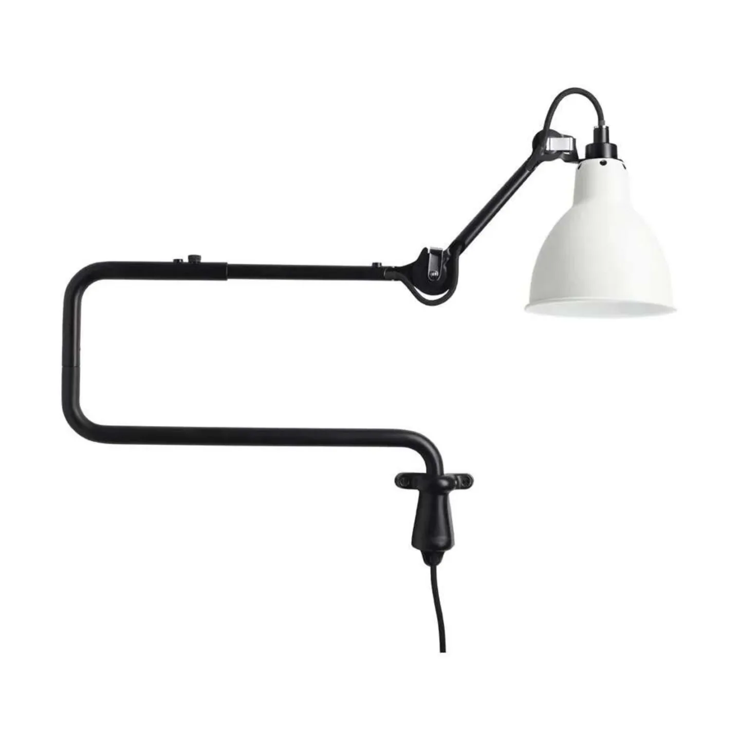 303 Væglampe Sort/Hvid - Lampe Gras - Stue - Metal