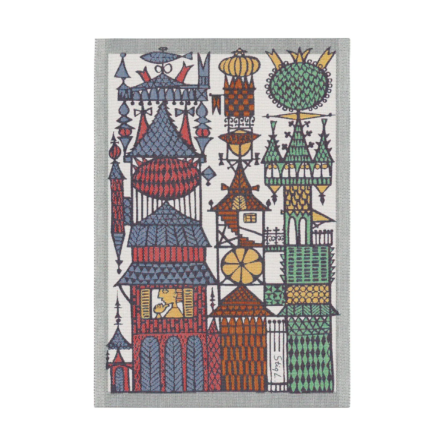 Ekelund Linneväveri Stadssaga Geschirrtuch 35x50 cm Multi
