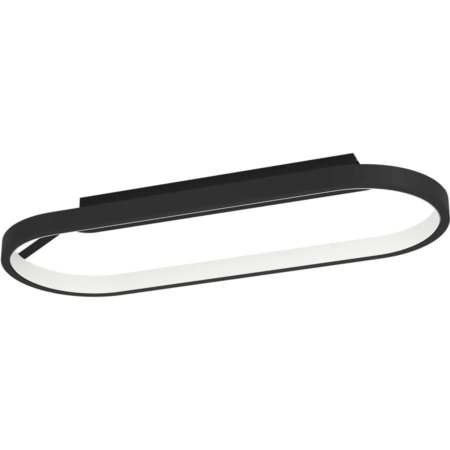 Eglo Deckenlampe Codriales Schwarz Aluminium 30 cm 11.6 cm - LED - Lichtfarbe: Warmweiss - LED Energiesparlampen