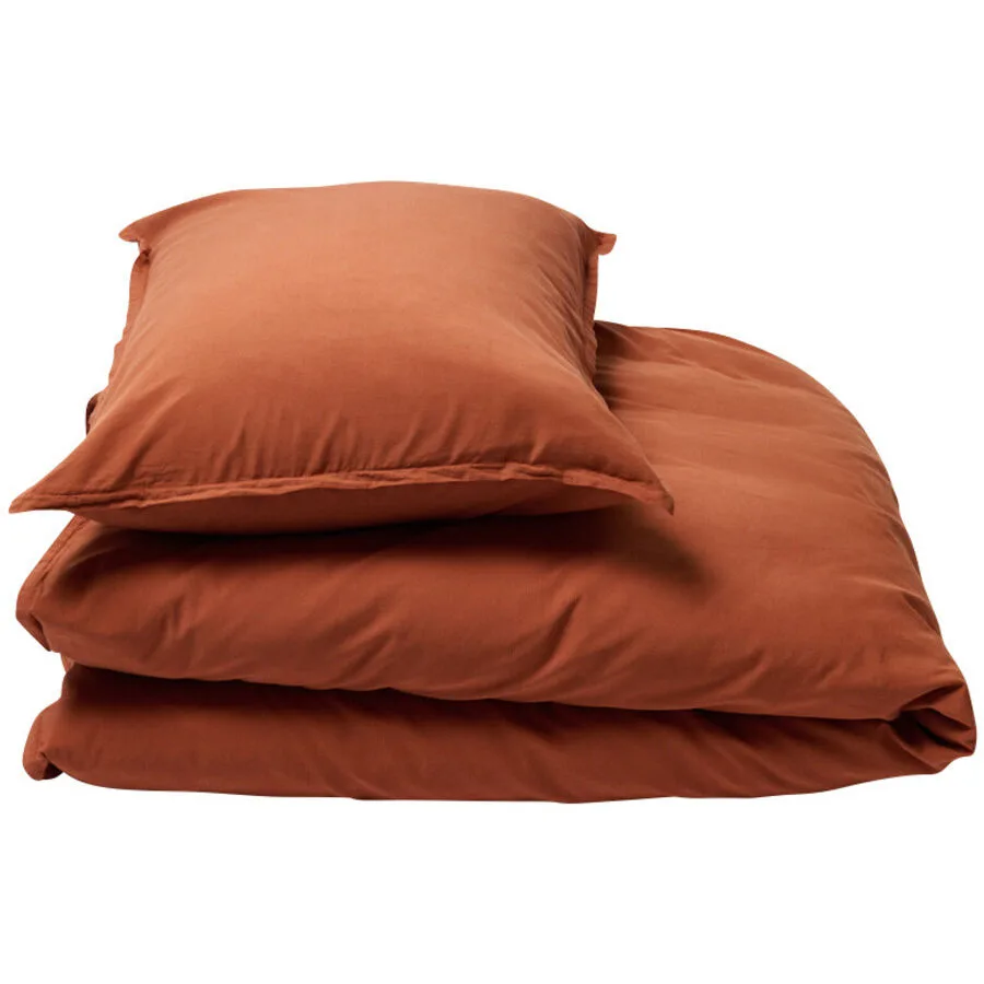 Journey Living Kissenbezug Bellecour brick Einfarbig B 65 T 100 cm - Material: Mischgewebe