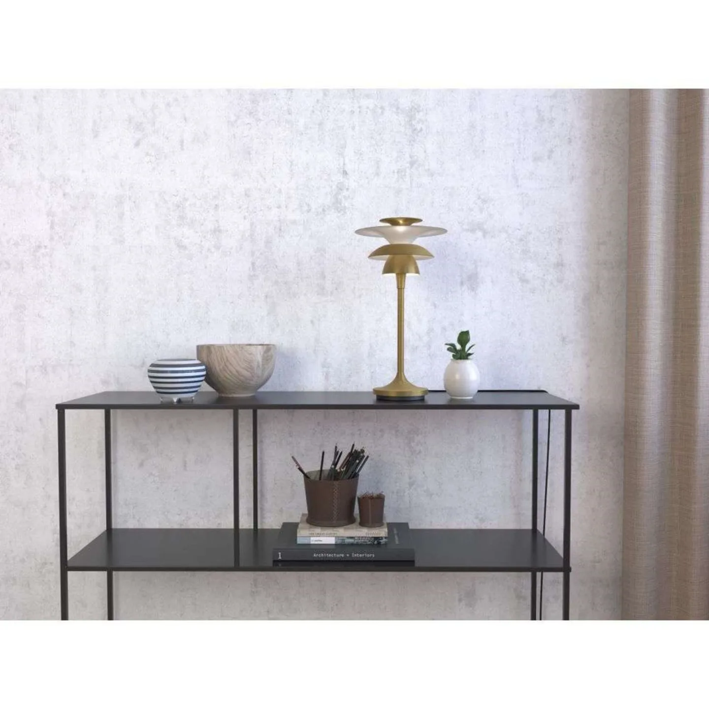 Picasso Tischleuchte H34,7 Antique Brass - Belid - Wohnzimmer - Metall