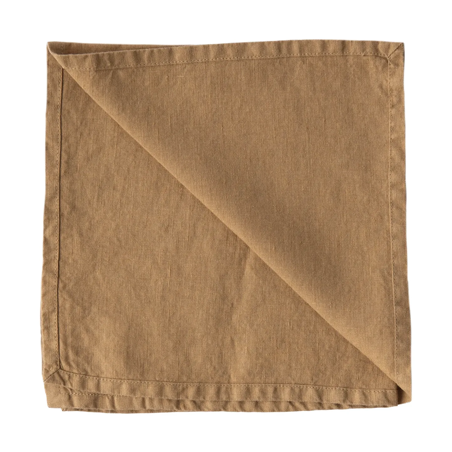 Tell Me More Washed linen Serviette Hazelnut