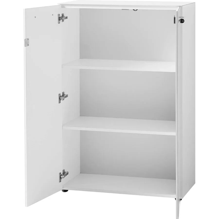 Aktenschrank Monte weiss Glas B 80 H 120 cm