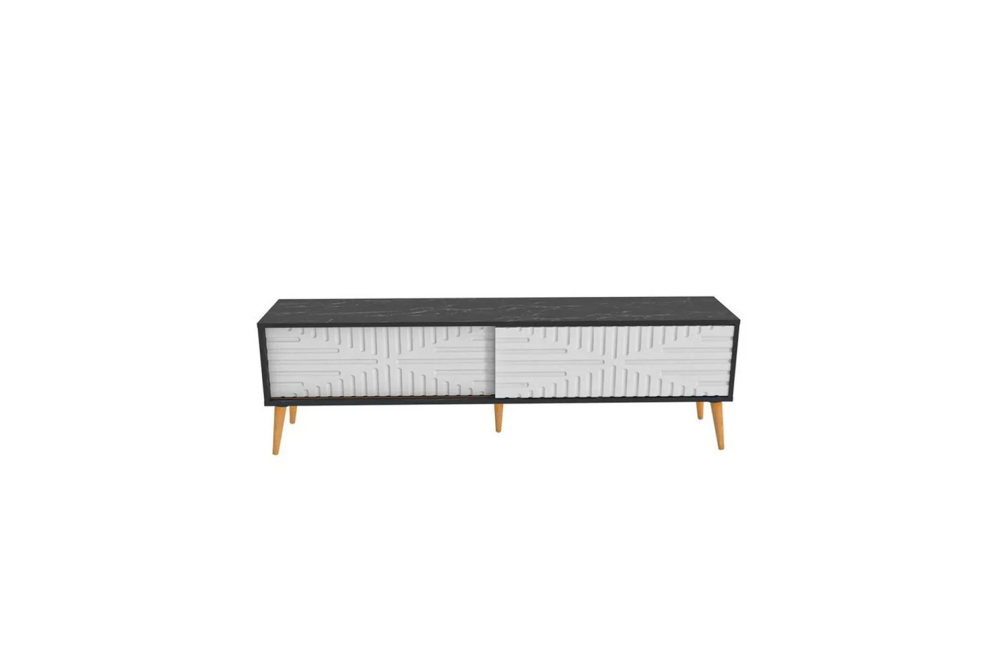 Kalon Tv-bänk 180 cm - Svart/Vit