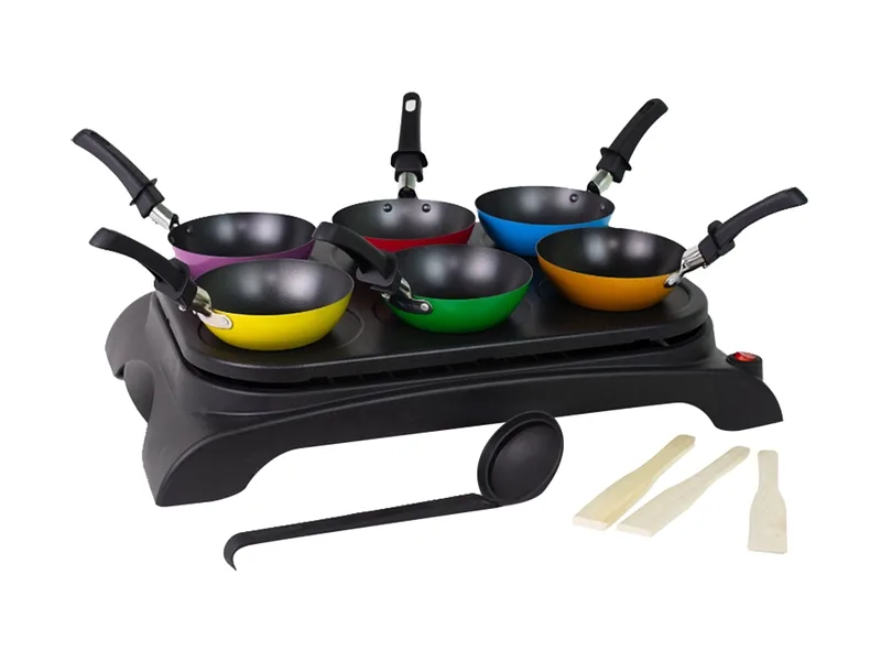 OHMEX Elektrisches Crêpes-Gerät OHM-PRT-3444POT 6 personen