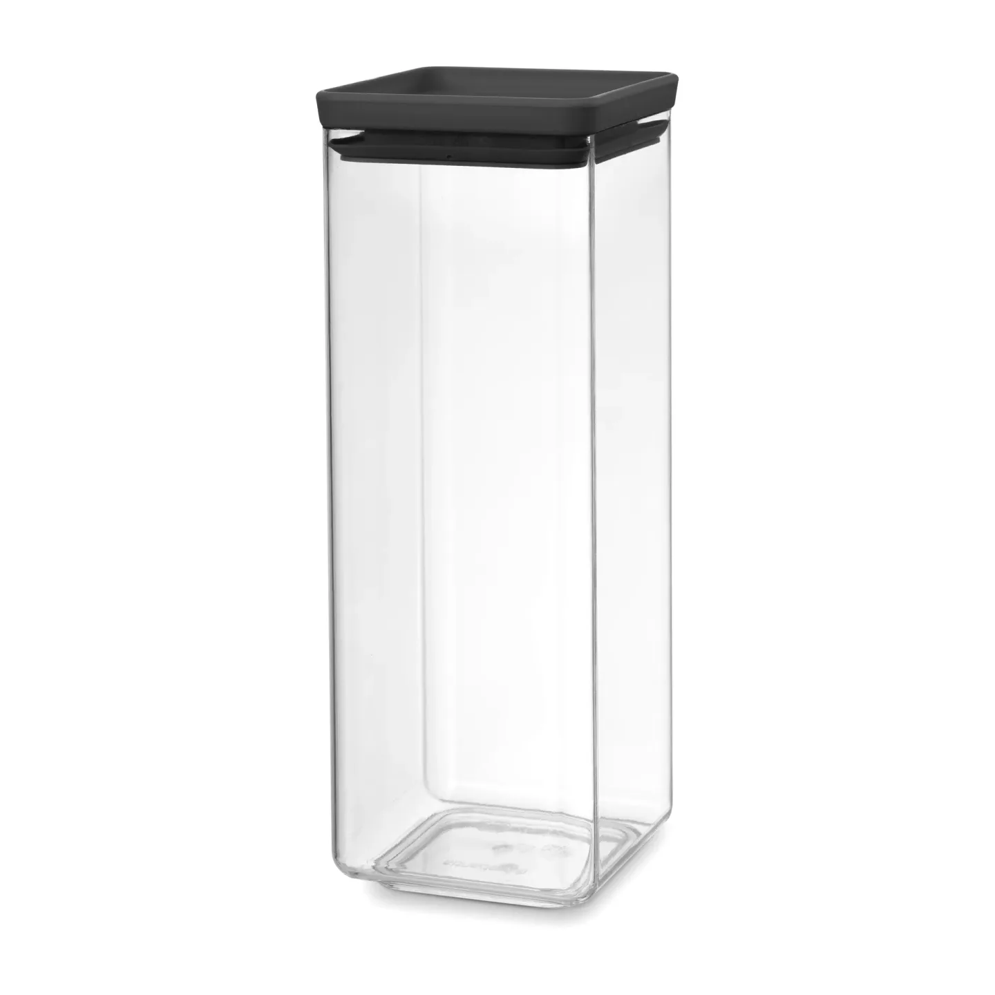 Brabantia TASTY+ quadratische Verwahrungsdose 2,5 L Dunkelgrau