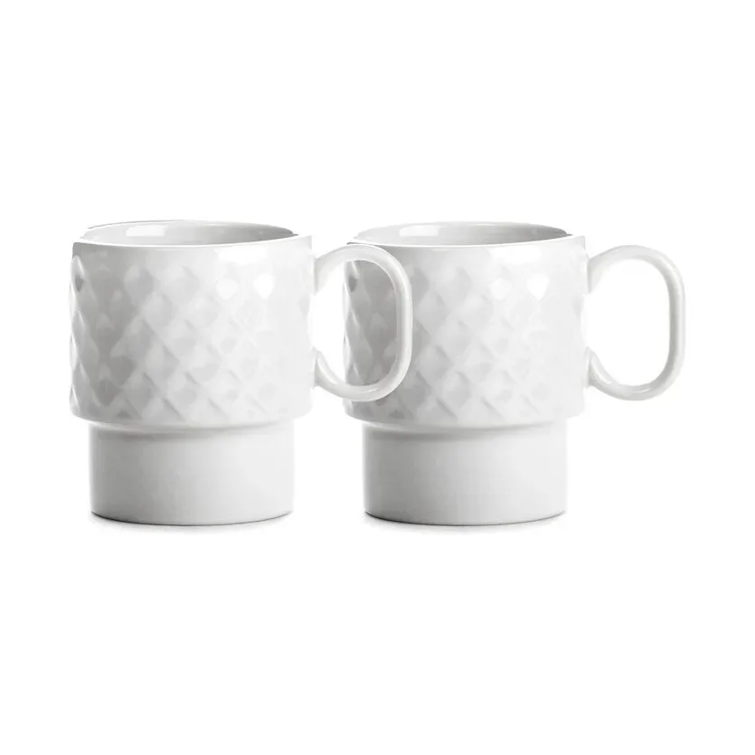 Sagaform Coffee & More Kaffeetasse 2er Pack Weiß