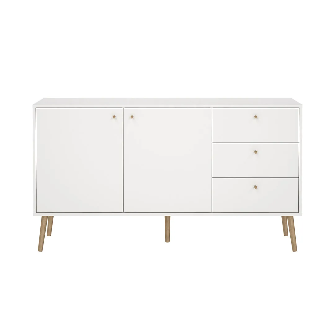 Bodo Sideboard 2 Türen, 3 Schubladen weiß.