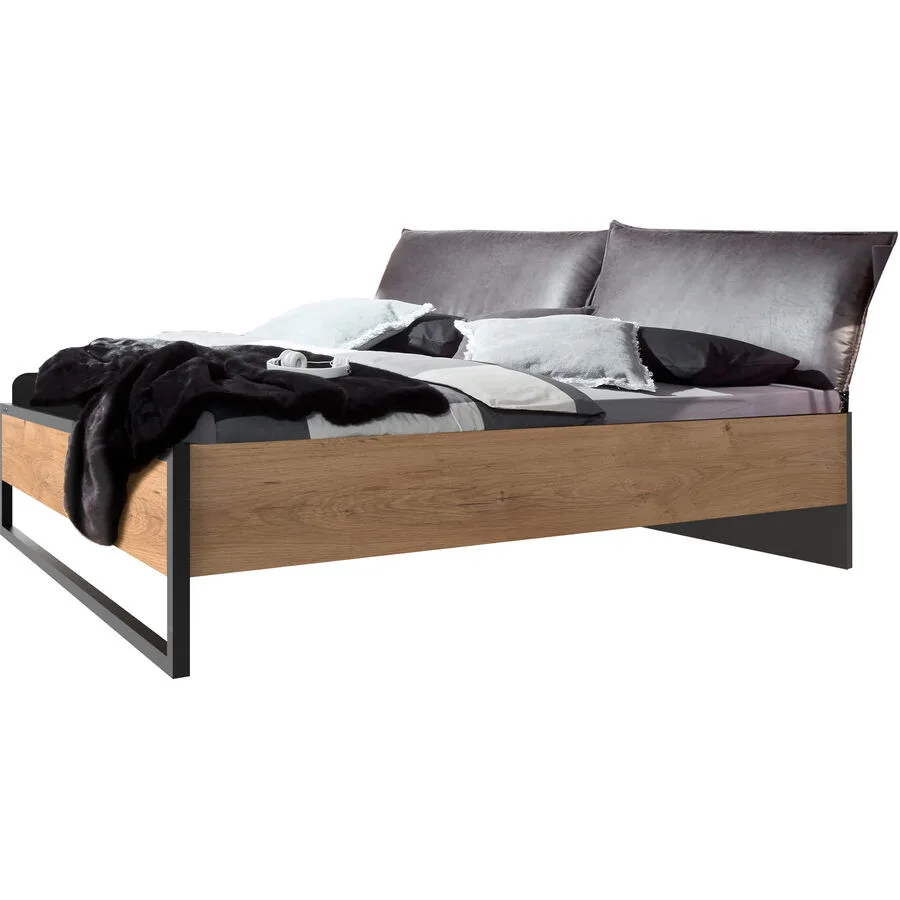 Bett Demian Eiche Holzwerkstoff 180 x 200 cm