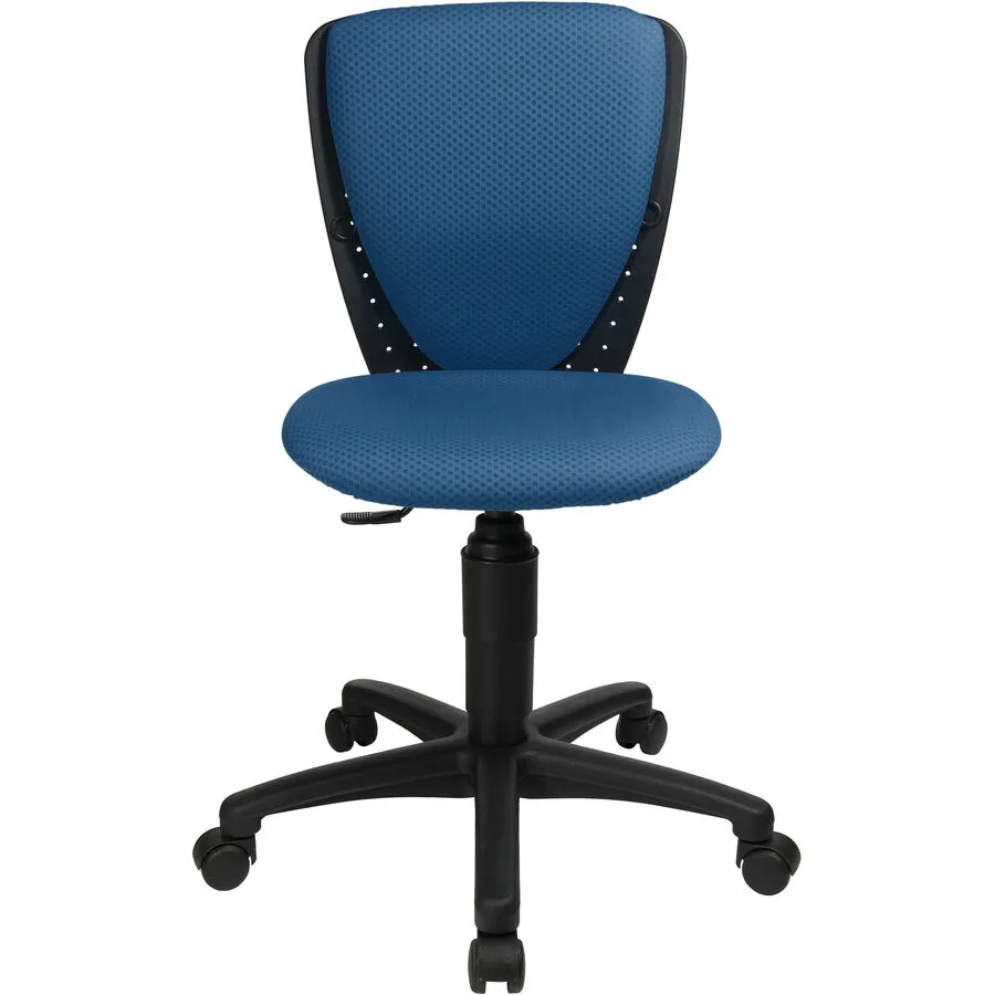 Bürostuhl Laria blau Stoff H 81 cm